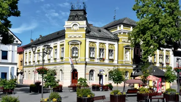 Town buildings in Tvrdošín